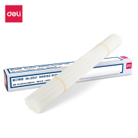 得力(deli)3847 财务装订机专用透明装订铆管4.8mm*500mm 100支/盒装