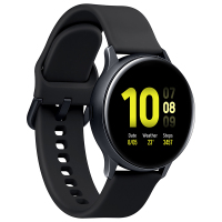 三星(SAMSUNG) Galaxy Watch Active2 水星黑 蓝牙电话+50米防水+移动支付 智能手表 铝制