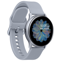三星(SAMSUNG) Galaxy Watch Active2 云雾银 蓝牙电话+50米防水+移动支付 智能手表 铝制