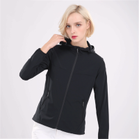 思凯乐户外F2300735女全向弹力风衣轻薄休闲夹克外套 黑色F2310735 S/M/L/XL/XXL