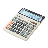 晨光(M&G) 桌面型计算器财务会计计算器金融计算机便携计算器办公计算器大号小号可选 可调屏幕双电源