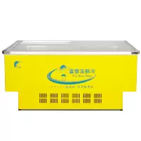 富雪岛SC/SD-368 368升卧式岛柜冰柜商用大容量大型超市透明玻璃展示柜海鲜大冷柜