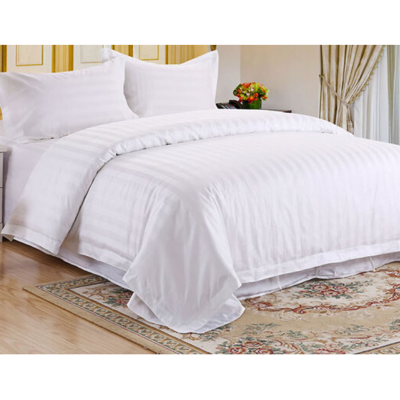 维科家纺白色条纹三件套200x150(床单、被套、枕套)