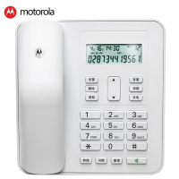 摩托罗拉(MOTOROLA) CT310C 电话机座机固定电话 办公家用 免电池 有绳 大屏幕(白色)