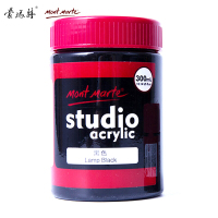 澳洲蒙玛特 Mont Marte 画颜料 手绘墙绘绘画颜料300ML黑色 MSCH3032