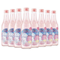 汉口二厂樱花汽水水蜜桃风味告白情话含气果汁饮料网红饮品