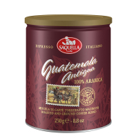 [临期特价]意大利原装进口 圣贵兰GUATEMALA ARABICA尚品危地马拉咖啡粉 纯黑咖啡粉250g罐装
