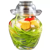 加厚透明密封咸菜坛子15-20斤装