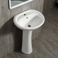 STK立柱盆简易洗手盆 50cm(50x32x76cm)