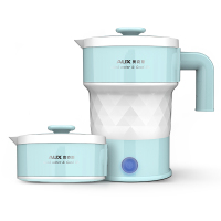 奥克斯(AUX)电水壶 可折叠式 电热水壶旅行宿舍小型迷你家用便携式自动断电烧水壶