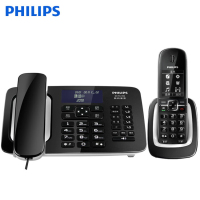 飞利浦DCTG-492+电话机 录音子母电话机黑色