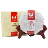 大益普洱茶 熟茶 普洱茶 经典7572小 熟饼150g/饼