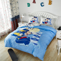 DB Disney/迪士尼 开心童年亲肤棉四件套 米奇四件套床上用品卡通儿童件套纤维男女孩宿舍卡通被套 200x230