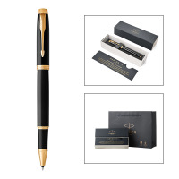 派克（PARKER）IM系列 丽雅黑金夹签字笔/宝珠笔