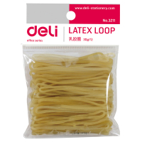 得力 3211 橡皮筋30g包 银行财务橡皮圈