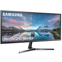 三星(SAMSUNG) S34J550WQC 34英寸21:9超宽屏 2K分辨率 爱眼 Free-Sync 全接口可壁挂