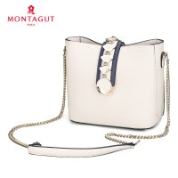 梦特娇女包 时尚清新大气水桶包女 大容量 个性宽肩带 女士单肩包斜挎包