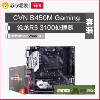 七彩虹CVN B450M GAMING V14主板+AMD 3100处理器+KVR DDR4 2666