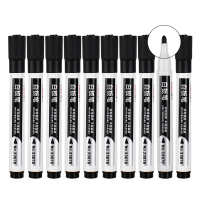 得力(deli)白板笔33678 可擦易擦 办公教学会议 10支/盒