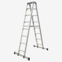 瑞居高强度双侧梯子A型梯子折叠梯子折叠工程梯子铝合金梯子YQAT-2520、2495*1000*1475称重135