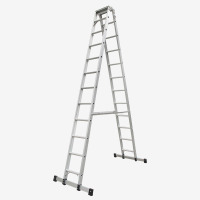 瑞居高强度双侧梯子A型梯子折叠梯子折叠工程梯子铝合金梯子YQAT-3840、3765*1000*2195称重135