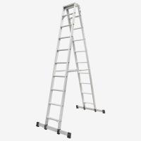 瑞居高强度双侧梯子A型梯子折叠梯子折叠工程梯子铝合金梯子YQAT-3180、3130*1000*1840称重135