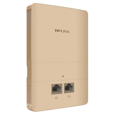 TP-LINK普联标准供电企业级面板式无线AP TL-AP1200I-POE香槟金 酒店家用wifi覆盖