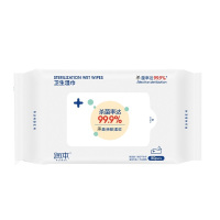 润本(RUNBEN) 卫生湿巾(不含酒精,含苯扎氯铵成分) 80片55040001(单位:袋)