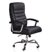 [一鹏]电脑椅办公椅老板椅升降椅转椅职员办公椅皮艺椅子