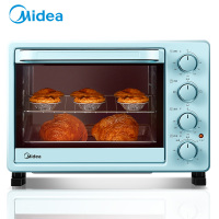 美的(Midea)PT2531 家用多功能电烤箱 25升 机械式操控 上下独自控温 专业烘焙易操作烘烤蛋糕面包