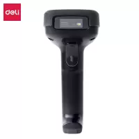 得力(deli) 14953W 一维无线条码扫描枪 超市商品扫描 快递物流 仓储数据盘点扫描器 USB充电扫描枪(灰白)