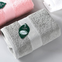 洁丽雅毛巾纯棉加厚素色条纹男士女士洗脸面巾团购批发单条 100克加厚绅士灰1条