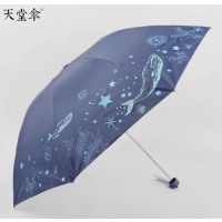 天堂伞 2033665E鲸奇之旅57*8三折(单位:把)