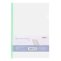 晨光(M&G)文具10个装A4/15mm透明彩色抽杆夹 办公报告夹拉杆夹 雅悦系列资料整理收纳文件夹ADMN4202