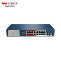 海康威视交换机 18口监控设备交换机 百兆POE交换 机延长网线传输 DS-3E0318P-E/M