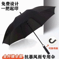 加大纤维 直杆高尔夫伞广告伞长柄雨伞男士商务 自动晴雨伞 2把装
