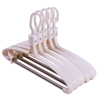 宝优妮无痕衣架塑料防滑挂衣服晾衣架家用衣撑可旋转衣挂衣服架 DQ1708-3+DQ1708-3