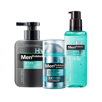 曼秀雷敦(MENTHOLATUM)男士满水赋活套装洗面奶水乳礼盒(洁面150ml+爽肤水冰露145ml+精华50ml)