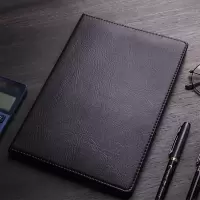 得力7900商务皮面记事本 中号