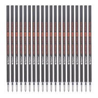 晨光(M&G)7019 文具0.5mm黑色学生中性笔芯 签字笔替芯 顺滑好写水笔芯 20支/盒