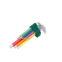 世达(SATA)09103CH 彩虹系列9件特长内六角