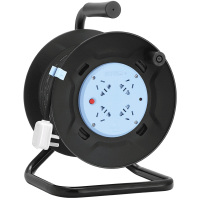 公牛(bull)卷线盘 GN-804D 移动式电缆卷盘工程拖线盘30米