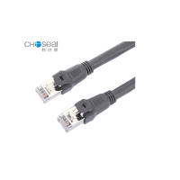 秋叶原(CHOSEAL) 工程级六类千兆高速网线 双屏蔽成品双绞线 网线水晶头 8米