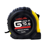 测量不锈钢尺子高精度盒尺加厚钢圈尺 10米*25毫米宽/把