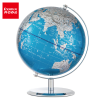 齐心 B1011 金属底座地球仪20cm 蓝 (单位:个)