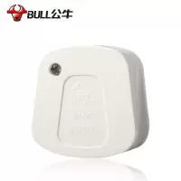 公牛(bull)T-10F 带保险丝 三脚单相三极带指示灯保险管10A家用接线插座头*5盒