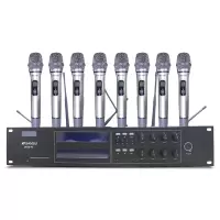 SanSui/山水SK28-43U段接收器麦克风音响家用电视K歌户外音响会议主持卡拉ok舞台ktv唱歌防啸叫专业演出套装