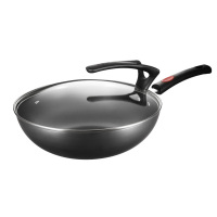 爱仕达 不易锈精铁无涂层炒锅 可立盖 CF32B1TG