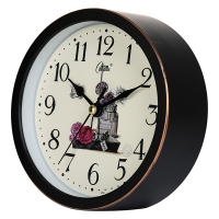 康巴丝（Compas）闹钟创意静音懒人电子打铃钟表家居小闹钟个性闹表学生儿童卧室床头时钟 KT05黑金