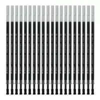晨光(M&G)4317 文具黑色0.5mm中性笔芯 全针管学生签字笔替芯 简约办公水笔芯 20支/盒